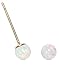 Opal Earrings - Celebrity Approved Opal Stud Earrings Gold Stud Earrings Gold Earrings Ball Studs 6mm 4mm Fiery White Opal Jewelry Studs Earrings Hypoallergenic Fire Birthstone