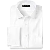 Paul Fredrick Men's Non-Iron Cotton Pinpoint Spread Collar Dress Shirt