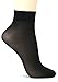 ililily 5 pairs 20D Sheer ankle high tights hosiery socks (tights-011-3),Black,One Size