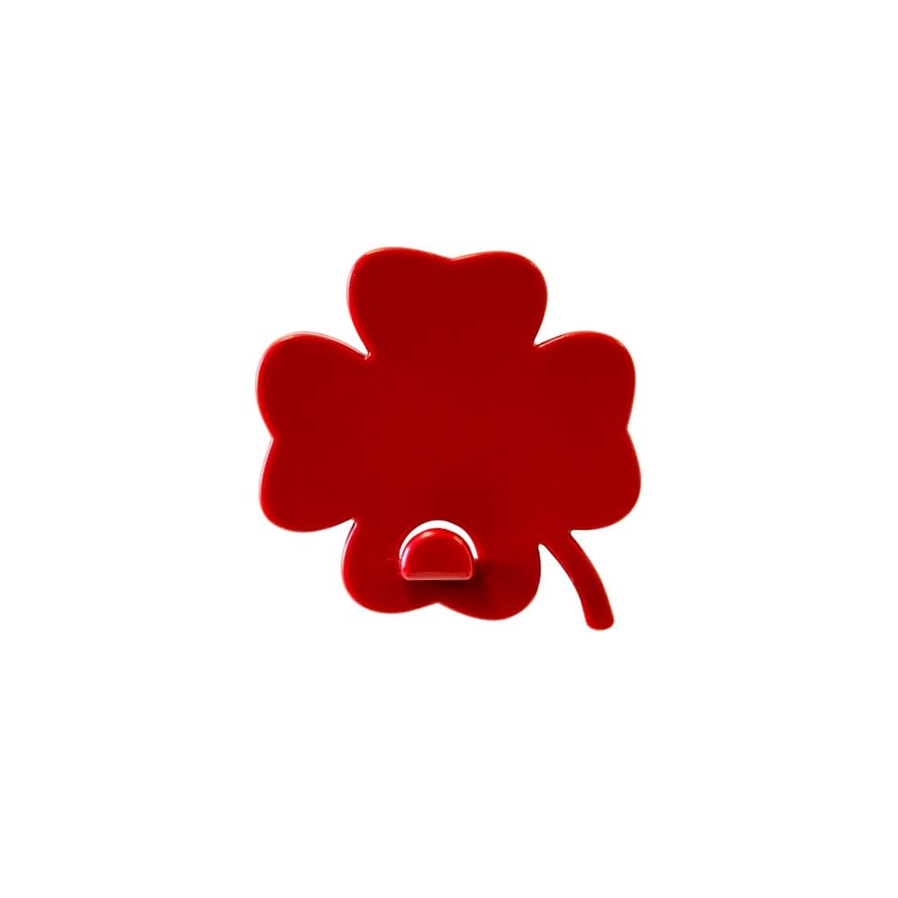 KalaMitica - Hook for Wall Magnetic Board, with Strong Magnet – Red Four-Leaf Clover