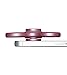 Fidget Spinner Toy Stress Reducer Portable Tri-Spinner Inner Peace Finger Toy Screw Axis Drop Test, Mute Bearing (Rose gold)