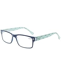 Pack de 6 gafas de lectura rectangulares con bisagras de resorte para mujer