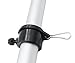 WINBEE Free Rotating Flag Pole Mounting Rings - for 1 Inch Diameter Flagpole (Black, Pack of 2)