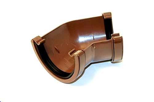 Marshall Tufflex Universal XL High Capacity 135 Degree Angle Bend for 114 x 71.5 guttering RWXA2 Black White Brown (Brown)