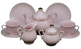 Princess Pink Fine China Childs Size Tea Party Tea Set -Service For Two and Keepsake Storage Hat Box