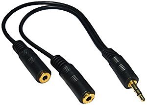 Headphone Splitter 2 Way 3.5mm Audio Cable For Mobile Phones and Tablets and iPad By Guilty Gadgets (Headphone Splitter 2 Way)
