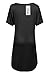 Meaneor Women Short Sleeve Tunic Top Loose Scoop Neck T Shirt High Low Hem Tunic Shirt with Pocket