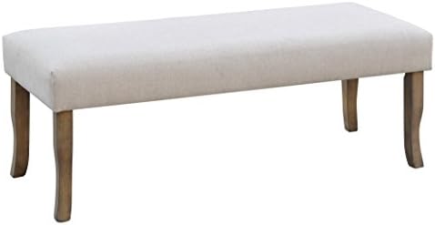 Forty West Classic Oatmeal Linen Bench