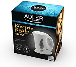 Adler HKK00186 AD 02 Bouilloire électrique, 760 W, 0.6 liters, Blanc - Cuisine A Vivre Adler HKK00186 AD 02 Bouilloire électrique, 760 W, 0.6 liters, Blanc