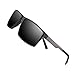 YANYU Wayfarer Polarized Sunglasses for men Women Driving Fishing Vintage Unisex Sun Glasses (Grey)