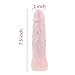 Reusable Silicone Penis Extension Condom Enlarger Sleeves for Ejaculation Delay, Penis Enlargement, Flesh
