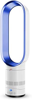 16 Inches Bladeless Fan/Leafless Fan, Desktop Air Cooler with Remote Control - Rotate Back and Forth -Low Noise - Safety Fan,Blue