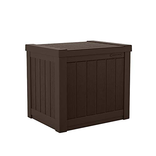 image for Suncast 22-Gallon Small Deck Box - Lightweight Resin Outdoor Storage D