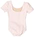 Danskin Little Girls' Short Sleeve Leotard, Theatrical Pink, Small (4/6)