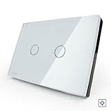 US/AU Standard, Smart home, Ivory White Crystal Glass Panel, VL-C302D-81, Dimmer Touch Home Wall Light Switch