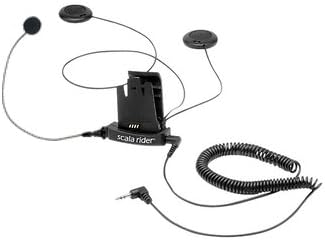 Scala Rider Audio &amp; Microphone Kit For Q2 - Corded Microphone For Full-Faced Motorcycle Helmets By Cardo