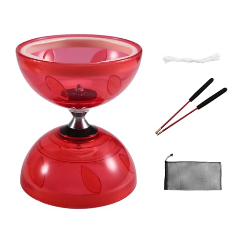 Veciado Double-Headed Three-Bearing for Diabolo Fitness Toy Outdoor Play Yo-Yo for Elderly Children' S Toys