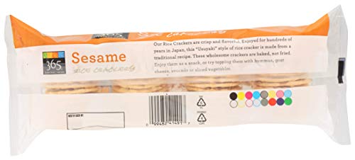 365 EVERYDAY VALUE, SESAME RICE CRACKERS, 3.57 OZ