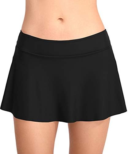 Shoppylife Women’s Swim Skirt Bottom Tankini Flounce Skirted Insert Bikini Briefs