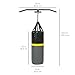Best Choice Products 52lb Hanging Punching Bag w/ithWall-Mount Rack, Pull Up Bar