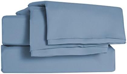 Bamboo Sleep Brushed Micro-Bamboo Natural Fiber Blend Hypoallergenic Deep Pocket 4 Piece Sheet Set Sky Blue King Size