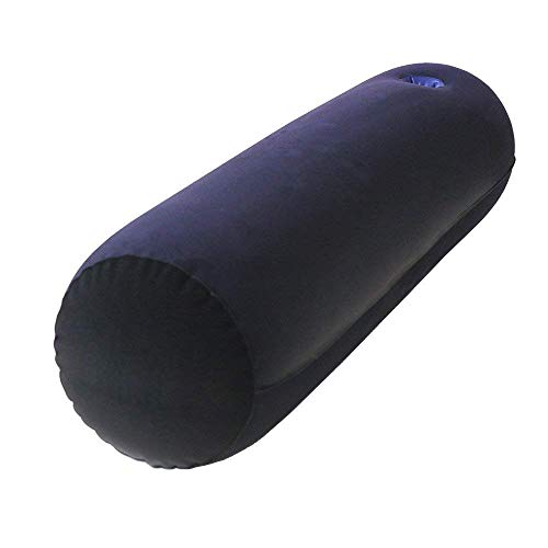 Inflatable Position Pillow-Sex Pillow for Couples 33.8″x8.6″ Inflatable Long Round Pillow with Vibrator Mount Adult Products Sex Toy for Couples Sex Furniture for Sex Positions