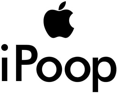 Toilet Decal Ipoop Apple 6'' Buy 2 Get 3rd Free Vinyl Decal Sticker Buy 2 Get 3rd Free