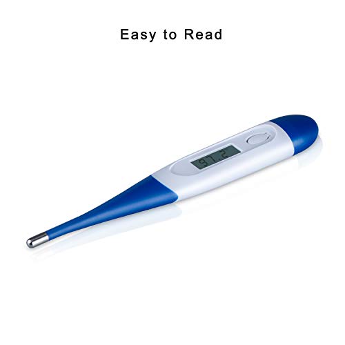 HOMCA Digital Medical Thermometer for Adult, Accurate Fast Read Oral Thermometer Fever Indicator