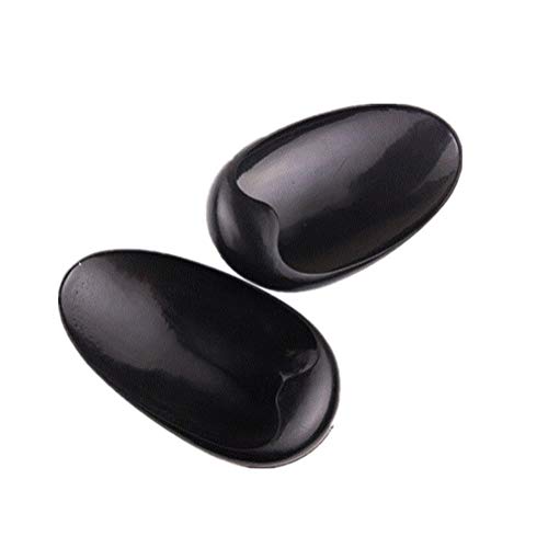 3 Pairs Professional Black Hair Dye Ear Cover Caps Rubber Ear Protection Earmuffs Earmuffs Earflap Hairdressing Earshield DIY Accessories for Barber Salon Hair Coloring Kit