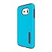 Incipio Dualpro Detail Hard Shell Case with Silicone Core for Samsung Galaxy S6 - Retail Packaging - Neon Blue/Charcoal