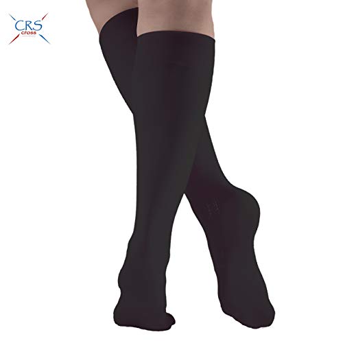 CRS Cross Figure Skating Socks (2 Pair) Knee High Tights for Ice Skates