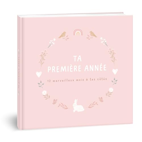 mintkind® Babybuch "Mein erstes Jahr" Blume | Personalisiertes Geburtsbuch | Neugeborenes Geschenk für Mädchen und Jungen | Geburtstagebuch ab 0 Monate | Geburtsalbum