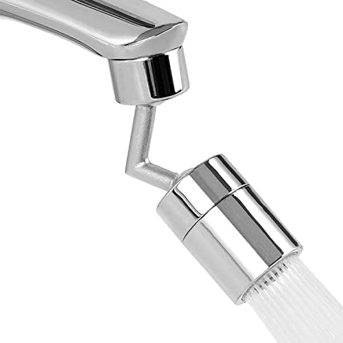 Hibbent Faucet Aerator, 720° Swivel Big Angle Spray Aerator, Solid
