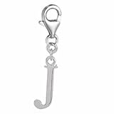 Pro Jewelry Dangling Letters Clip on Pendant Charm for Bracelet or Necklace (J.)