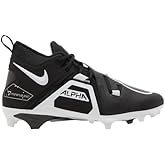 Alpha Menace Pro 3 W (Wide) Mid Men's Football Cleats Black White DH3292-001 Size 14.5 W (Wide)