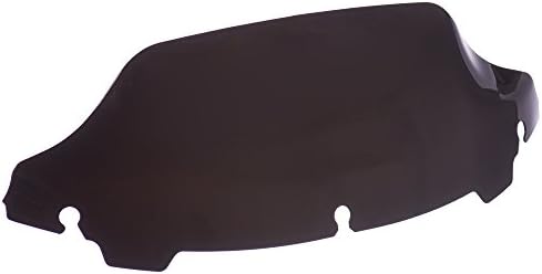 Clipsone Black 7" Wave Windshield Windscreen for Harley Touring Electra Street Tri Glide 2014 2015 2016 2017