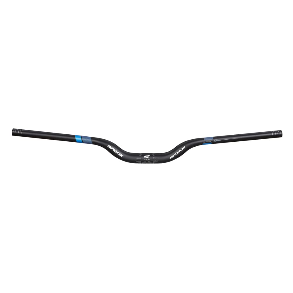 Spank Spike 800 Vibrocore Bicycle Handlebar, Mountain Bike Handlebar, Aluminium Alloy Handlebars,30R(Black Blue)