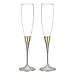 Canopy Street Hammered Gold Flutes Set of 2