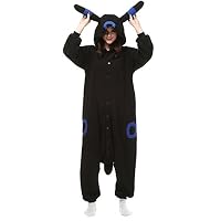 Xiqupjs Umbreon Onesie Animal Pajamas Cosplay Costume One Piece Halloween Costume Women Teens