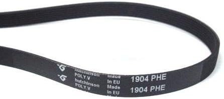 Hutchinson 1904.0 mm Poly V Belt, PHE Elasticity, for Tumble Dryer, Black - Image 3