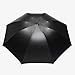 J&B Umbrellas Compact Travel Umbrella for Women Vinyl Anti-UV Long Stick Lightweight Starry and Blossom Parasol for Sun and Rain Gift Choice Bule Sky