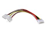 Monoprice Molex (5.25 Male) / Molex(2X 5.25 Female) Power Splitter Cable - 8in