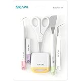 Nicapa Basic Tool Set Craft Weeding Vinyl Cardstock Crafting Tools Kit for Cricut/Silhouette/Siser/Oracal 631 651 751 Vinyl