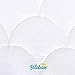 Breathable Crib Bumper Pads for Standard Crib, Nursery 3D Wave Print Crib Bedding Bumper Liners for Boys Girls 4 Pieces/Set, White