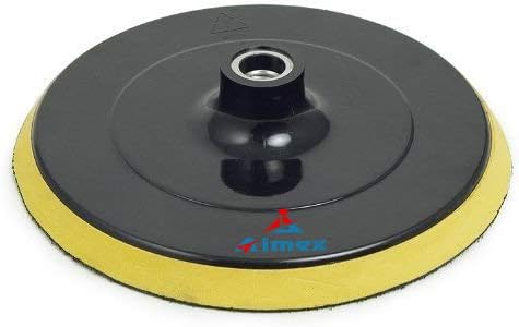 Aimex Universal M14 Backing Polishing Buffing Plate and Wool Pad for Car Polisher (Multicolour)
