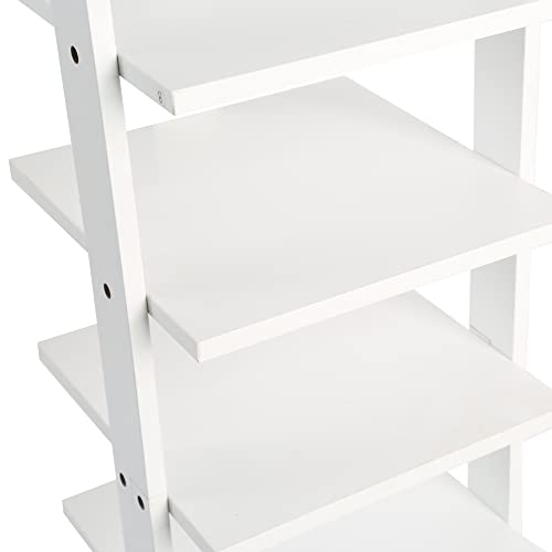 HOME BI 10 Tiers Vertical Shoe Rack, Tall Skinny Wooden Boot Shelf