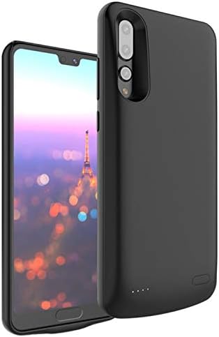 HQXHB Battery Case Compatible with Huawei P20 Pro [6000mAh] Ultra Slim External Charger Case Portable Backup Power Bank Case - Black [24 Month Warranty]