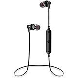 ENVEL Bluetooth Headphones Wireless Noise Reduction Sports Headphone Sweatproof Earphone Bluetooth Stereo Earbuds with Mic for Apple iPhone 7 Plus Android Smartphone (Black)