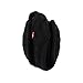 Surblue Unisex Warm Knit Cashmere Winter Pure Color Earmuffs with Fur Earwarmer, Adjustable Wrap,Black,Large