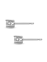 Diamond Jewel - Pendientes de tuerca de oro de 14 quilates